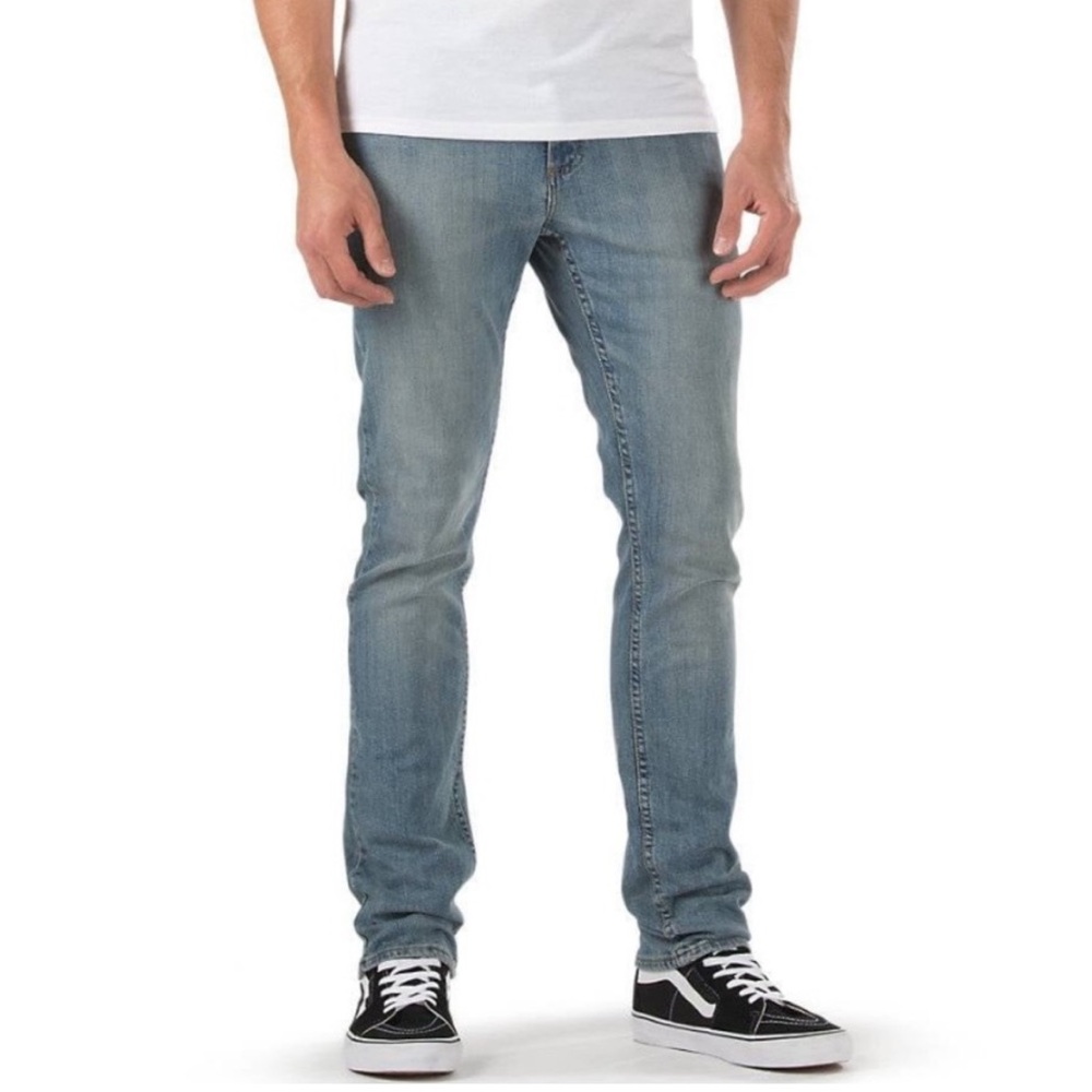 VANS Custom Made Vans Men’s Straight Leg Jean 32 Blue Vintage Style Skater Denim
